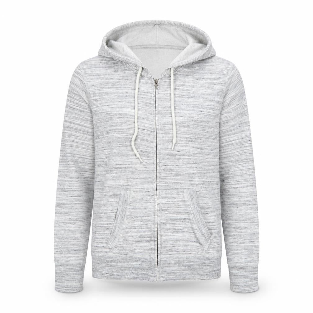 Mossimo Supply Co Women Grey Full Zip Hoodie M Hooded Casual Cotton Blend