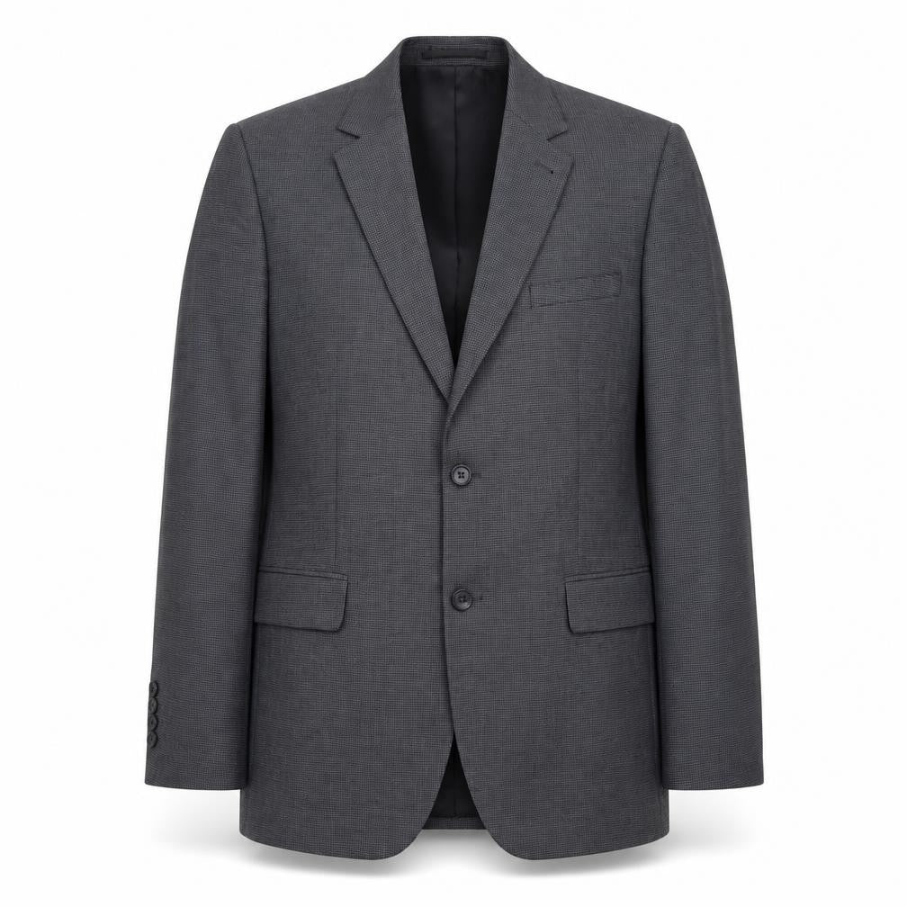 Tu Man Grey 40R Tailored Fit Single Breasted Blazer Jacket
