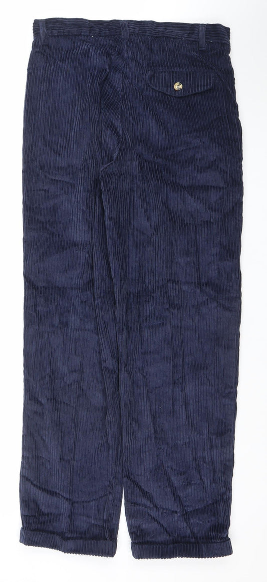 Club Montana Men's Blue Corduroy Chino Trousers Size 32