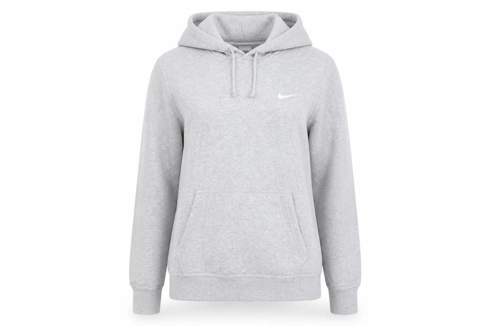 Nike Women's Grey Pullover Hoodie M Cotton Blend Casual