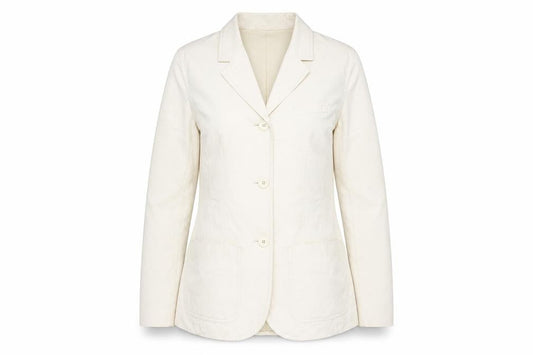 Liz Claiborne Women Beige Cotton Blazer Jacket Size 8