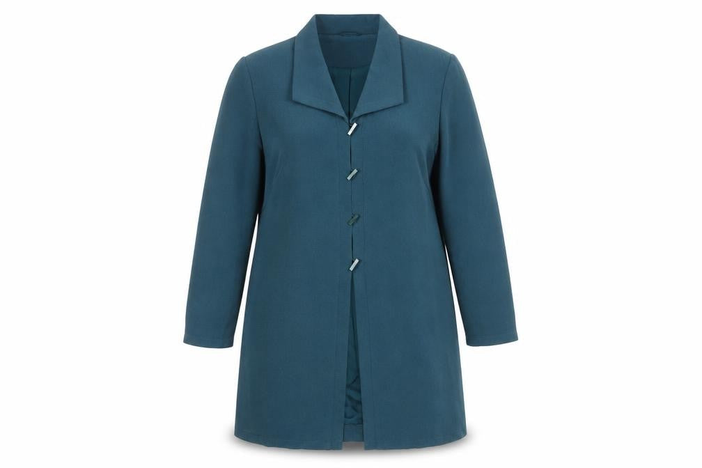 Jacques Vert Women's Blue Formal Mid-Length Overcoat Size 18
