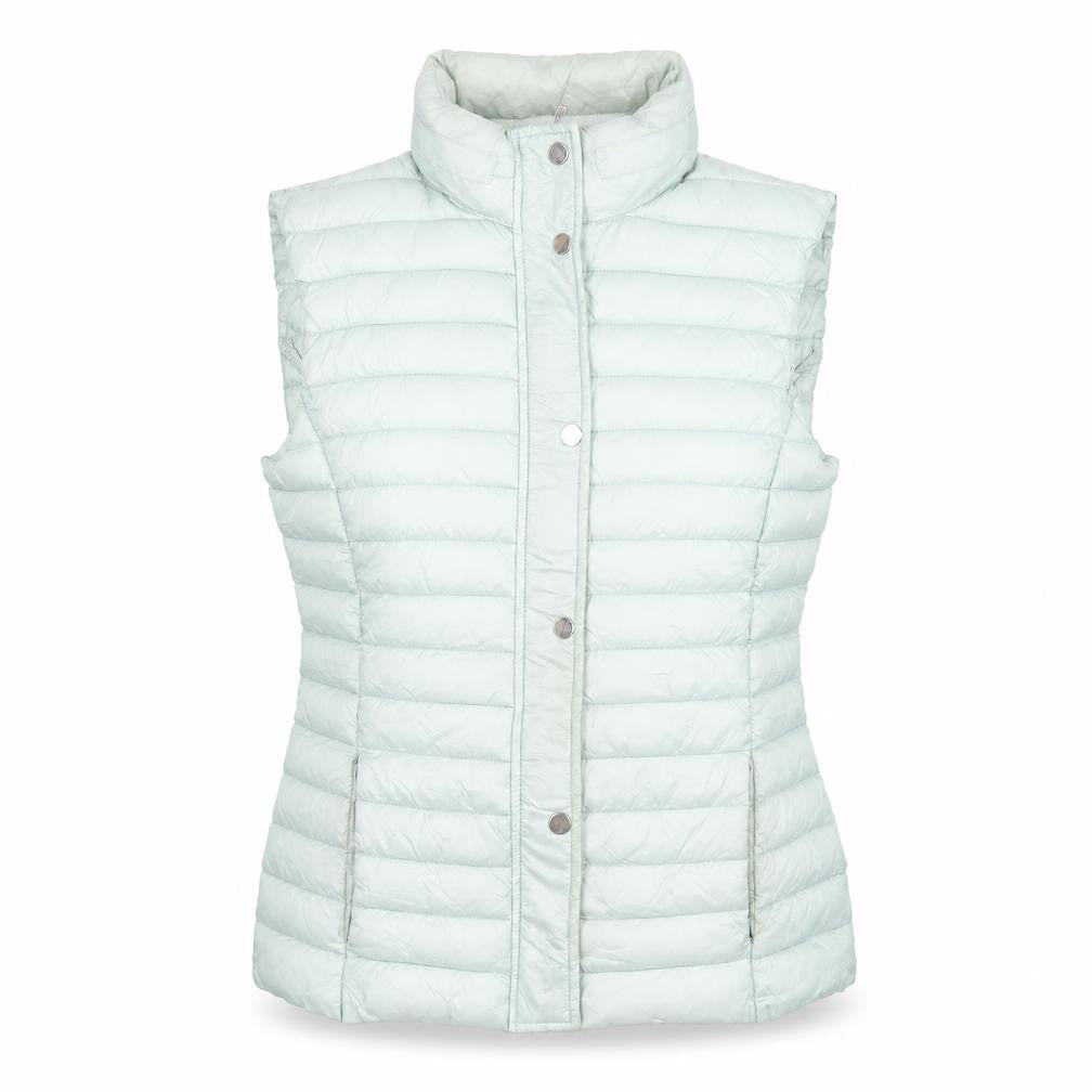 Classics Womens Green Quilted Puffer Waistcoat Size 12