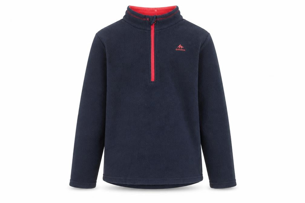 Quechua Girls Blue 12-13 Years Fleece 1/4 Zip Pullover Sweatshirt