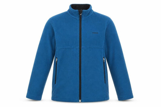 Quechua Boys Blue Fleece Jacket 7-8 Years Full Zip Hiking Outdoor Warm