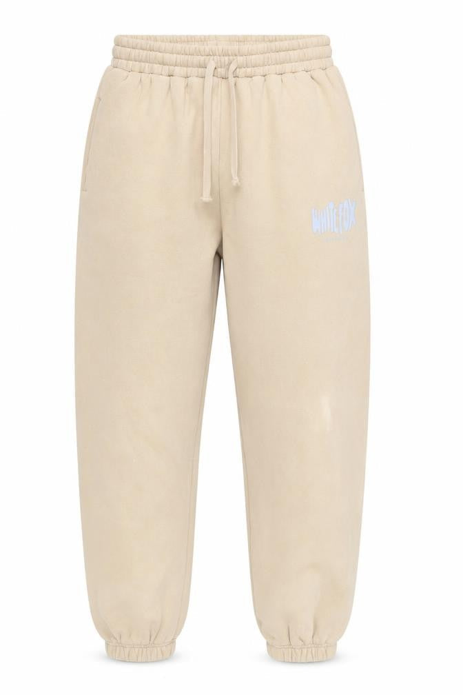 White Fox Women's Beige Sweatpants Jogger M Cotton Blend