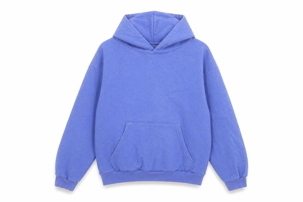 H&M Boys Blue Pullover Hoodie UK 10-12 Years Cotton Blend