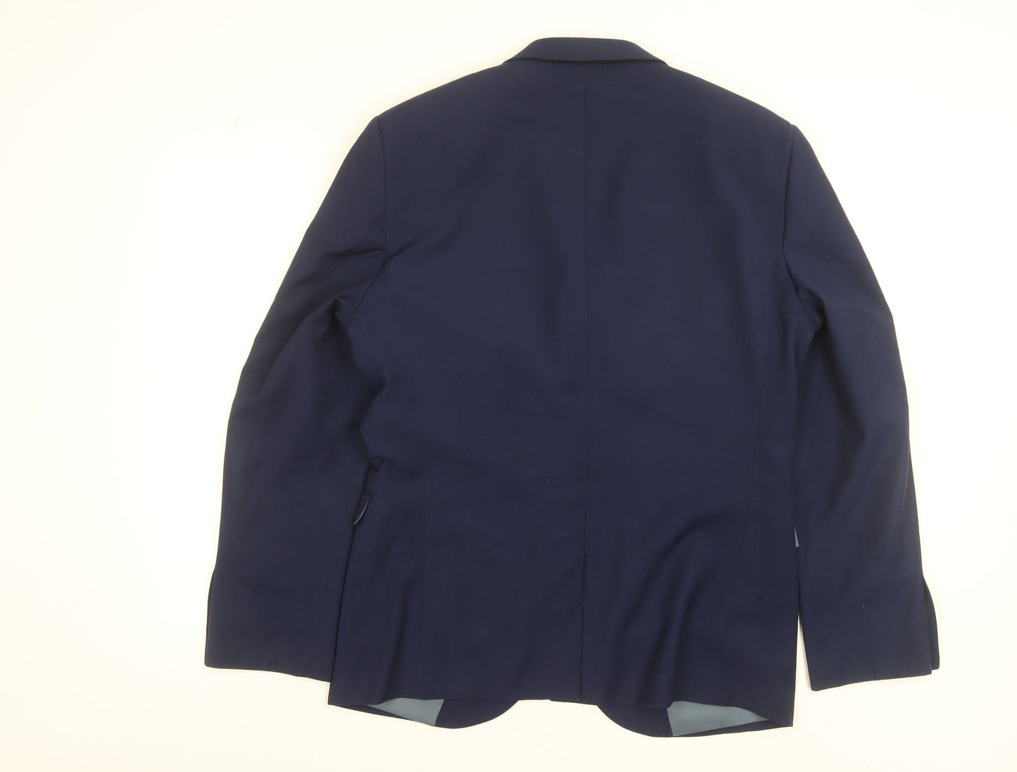 Next Men's Blue 40S Regular Fit Two-Button Suit Jacket