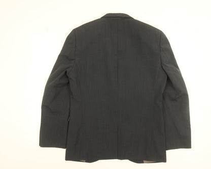 Next Men's Grey 40S Wool Blend Single-Breasted Suit Jacket