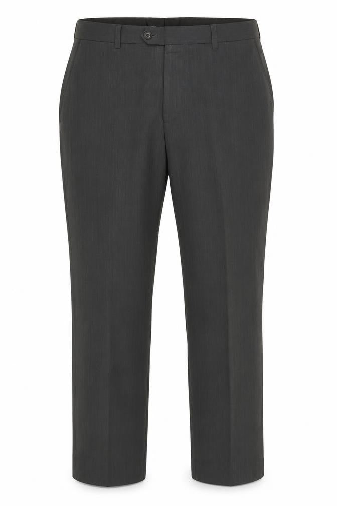 Next Men's Black Wool Blend Dress Trousers 34S Regular Fit