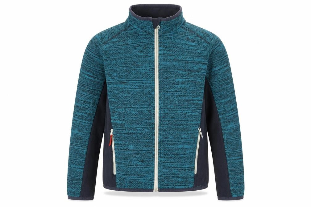 Decathlon Boys Blue Full Zip Fleece Jacket 12 Years Polyester Outdoor Wear
