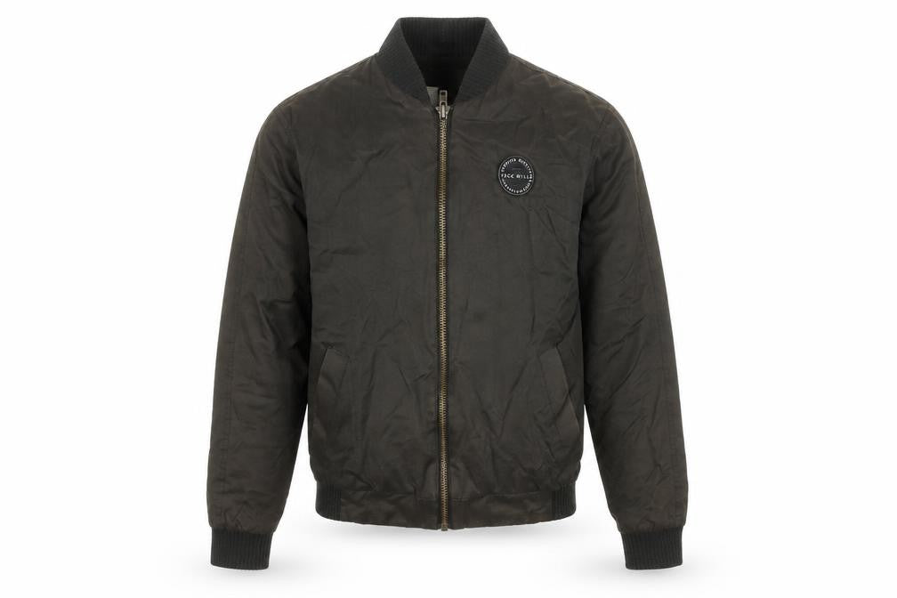 Jack Wills Men's Black Bomber Jacket Size S Cotton Blend Zip Up