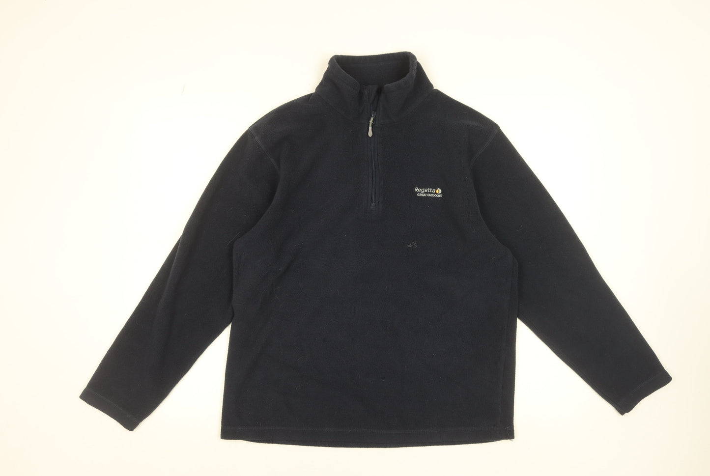 Regatta Mens Blue Fleece Sweatshirt M 1/2 Zip Outdoor Pullover