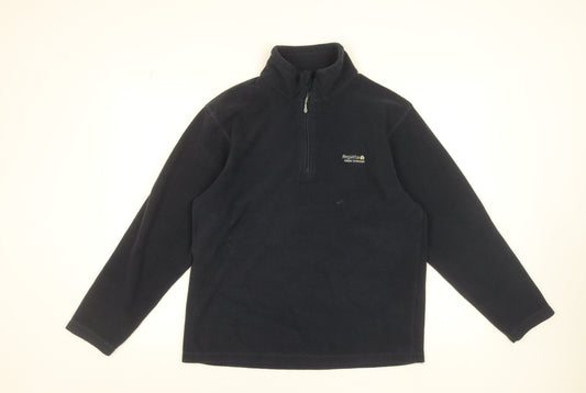 Regatta Mens Blue Fleece Sweatshirt M 1/2 Zip Outdoor Pullover