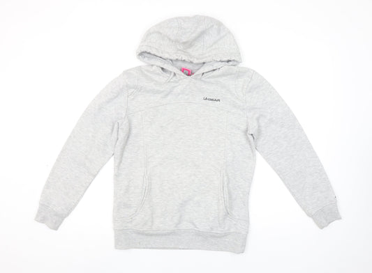 LA Gear Womens Grey Pullover Hoodie Size 6 Classic Fit