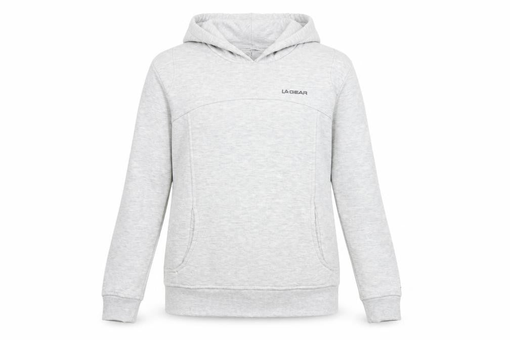 LA Gear Womens Grey Pullover Hoodie Size 6 Classic Fit
