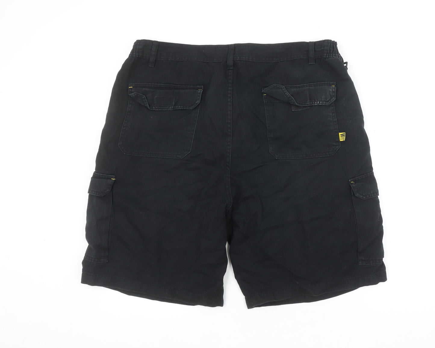 Workwear Men’s Black Cotton Cargo Shorts Size 40 Workwear Style