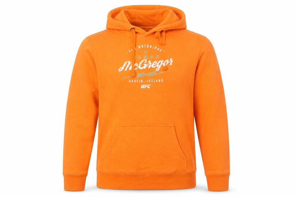 Fanatics Men's Orange McGregor UFC Pullover Hoodie Size S