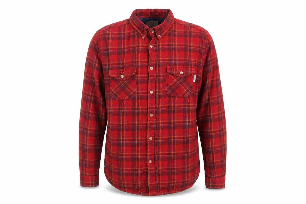 Shore Leave Urban Outfitters Men's Red Plaid Cotton Button-Up Shirt M