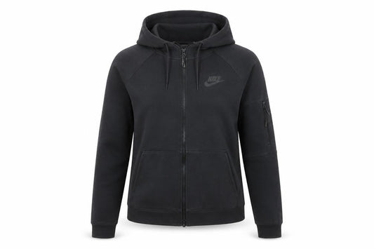 Nike Women’s Black Full Zip Hoodie Small Cotton Blend