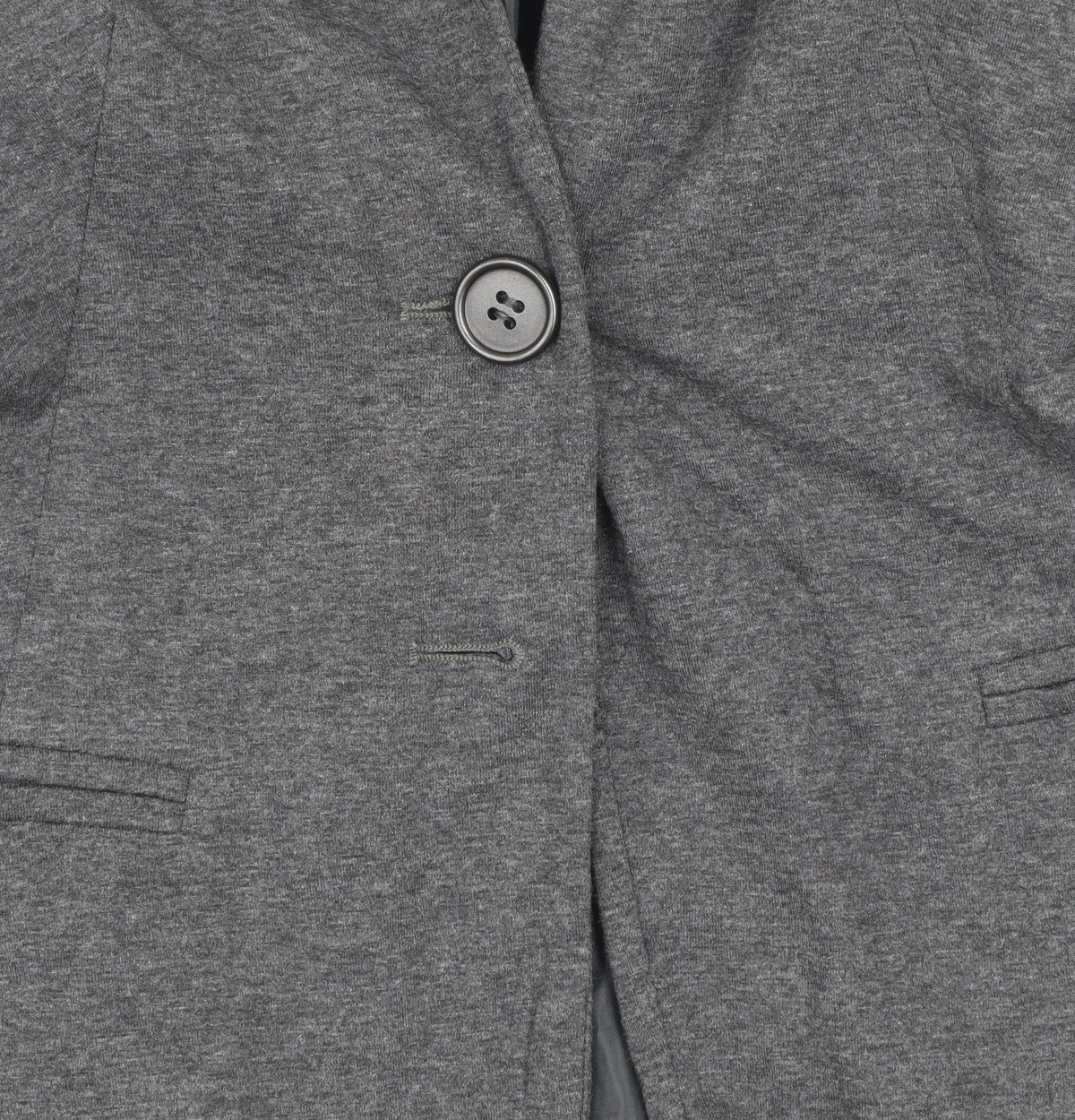 Stradivarius Womens Grey L Slim Fit Single Breasted Blazer Jacket