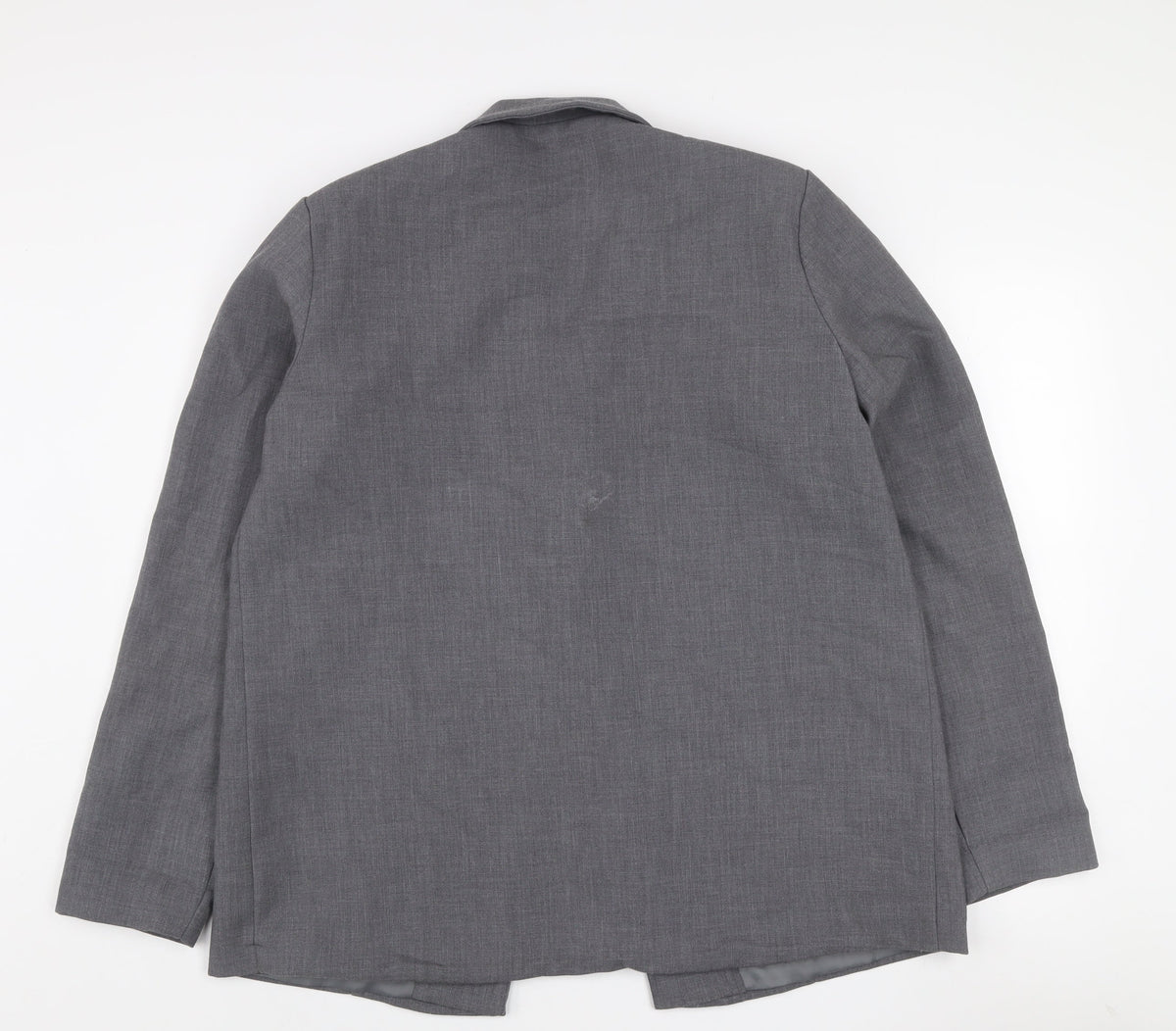 PrettyLittleThing Women Grey Size 8 Single-Breasted Blazer Jacket