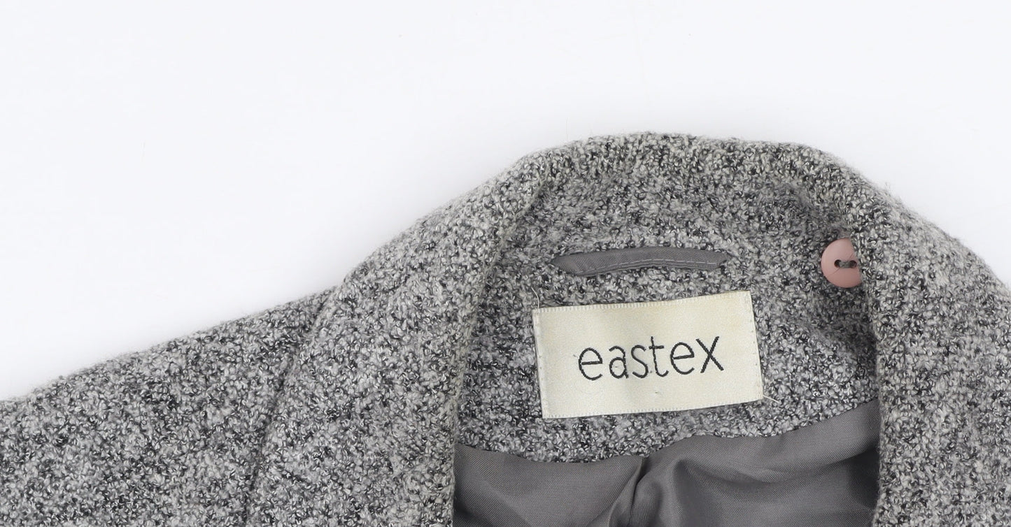 Eastex Women’s Grey Bouclé Lined Wool Blend Blazer Jacket UK 20
