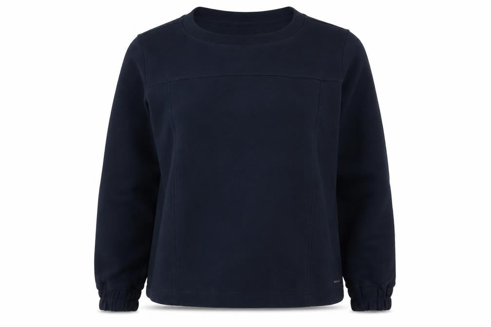 Mondetta Women's Navy Pullover Sweatshirt Medium Polyester Cotton Blend