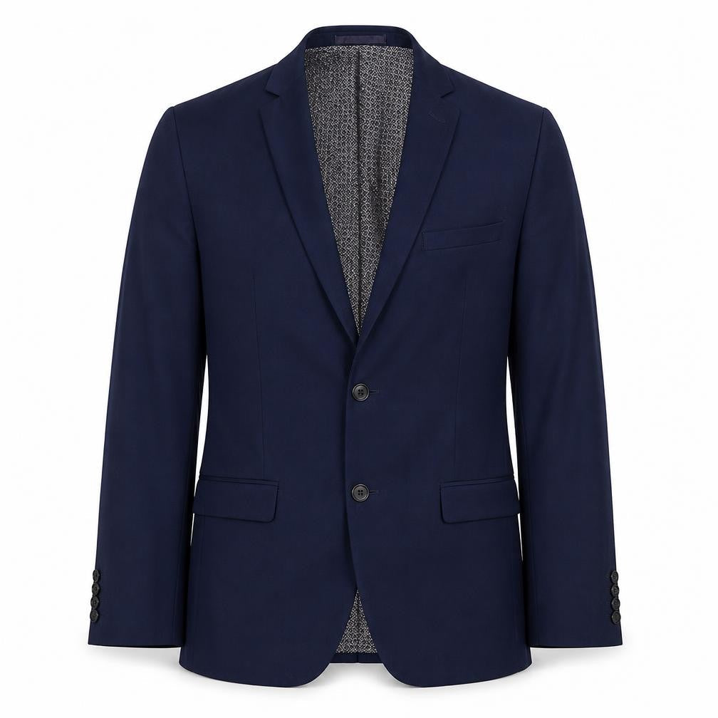Limehaus Men's Blue 38R Regular Fit Single-Breasted Blazer