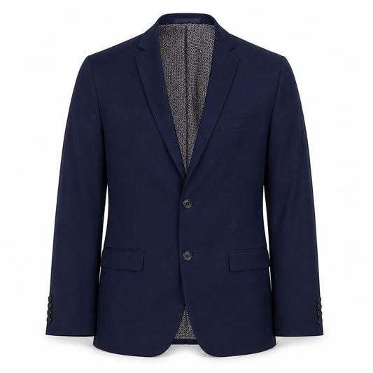 Limehaus Men's Blue 38R Regular Fit Single-Breasted Blazer