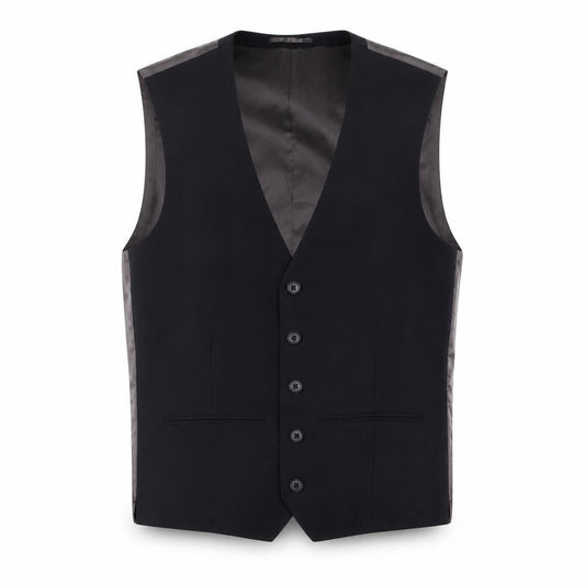 Next Men's Blue Regular Fit Waistcoat Size 36 Formal Classic Style