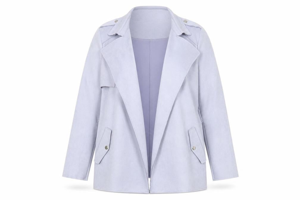 Next Women Blue Size 12 Regular Fit Notch Lapel Tailored Blazer