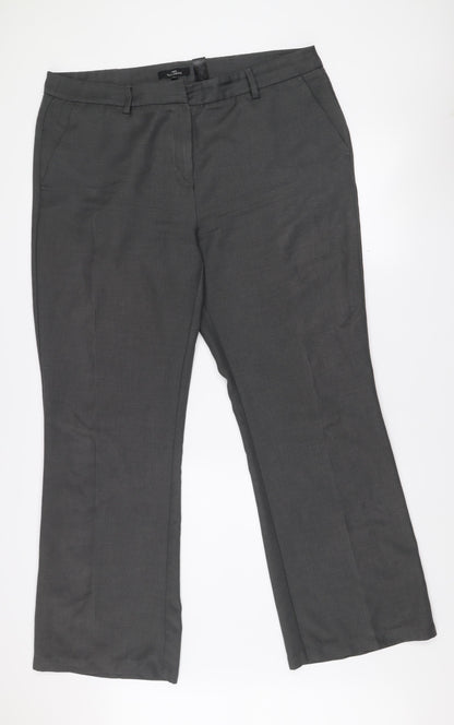 Additional front view of Next Men’s Grey Tailoring Dress Pants 18L Regular Fit Trousers