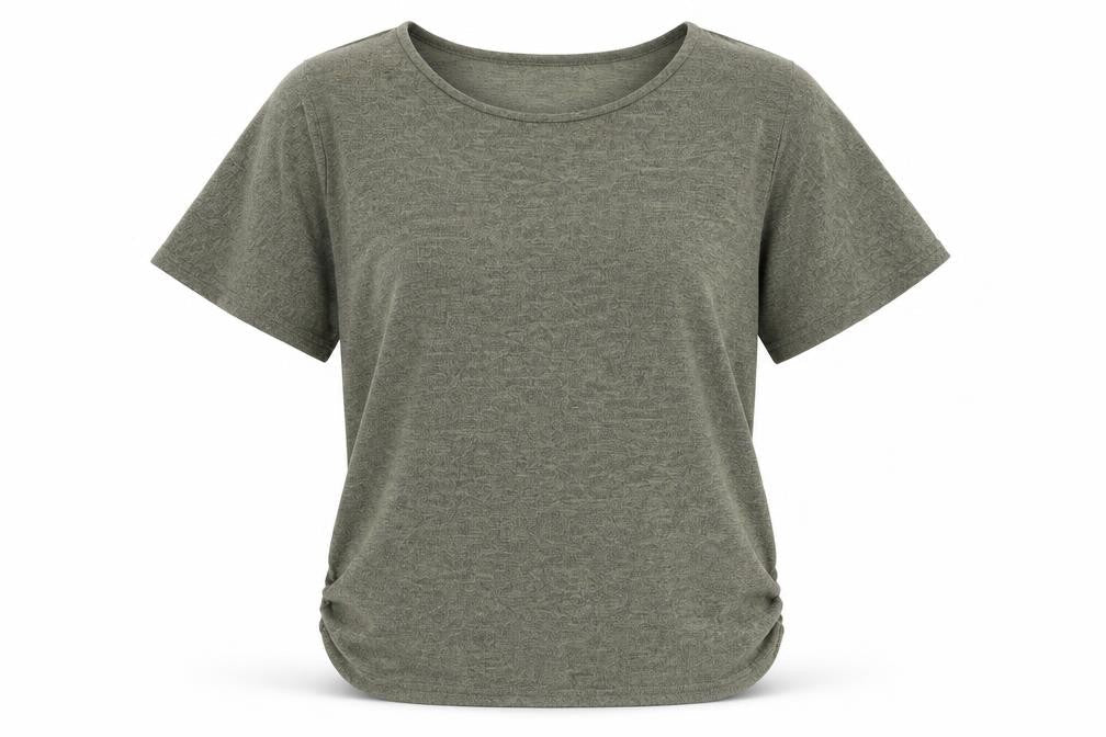 Apricot Women’s Grey Short Sleeve Boat Neck Basic T-Shirt M
