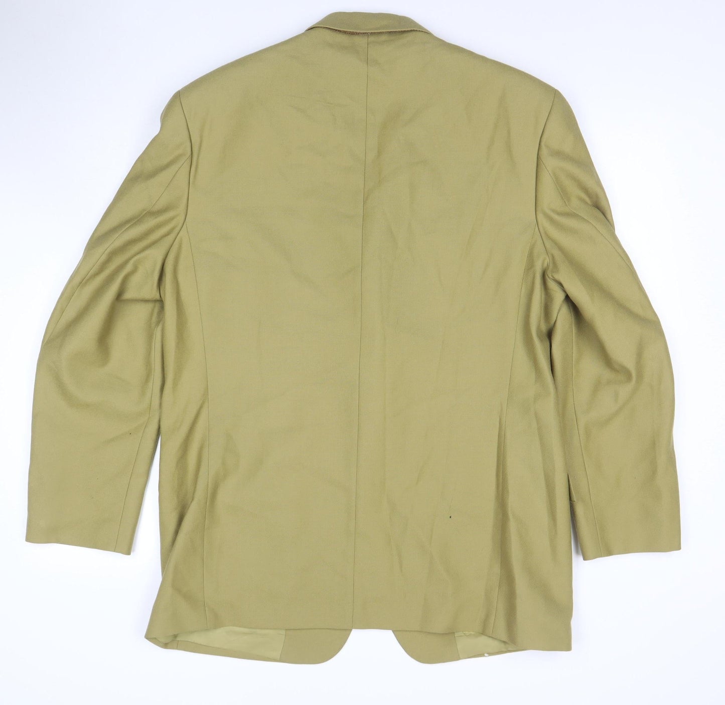 Douglas For Men Beige 42R Wool Single-Breasted Blazer Jacket