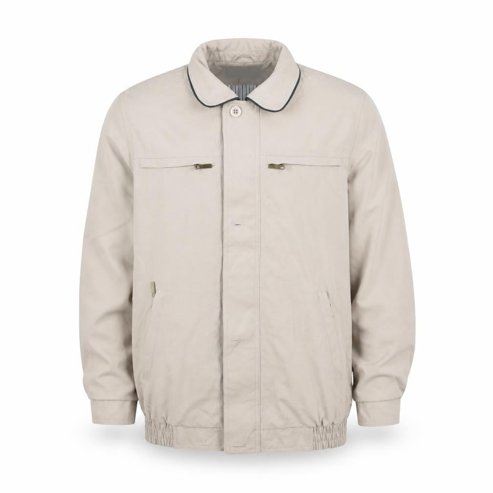 Aldon Men's Beige Polyester Casual Jacket Size S