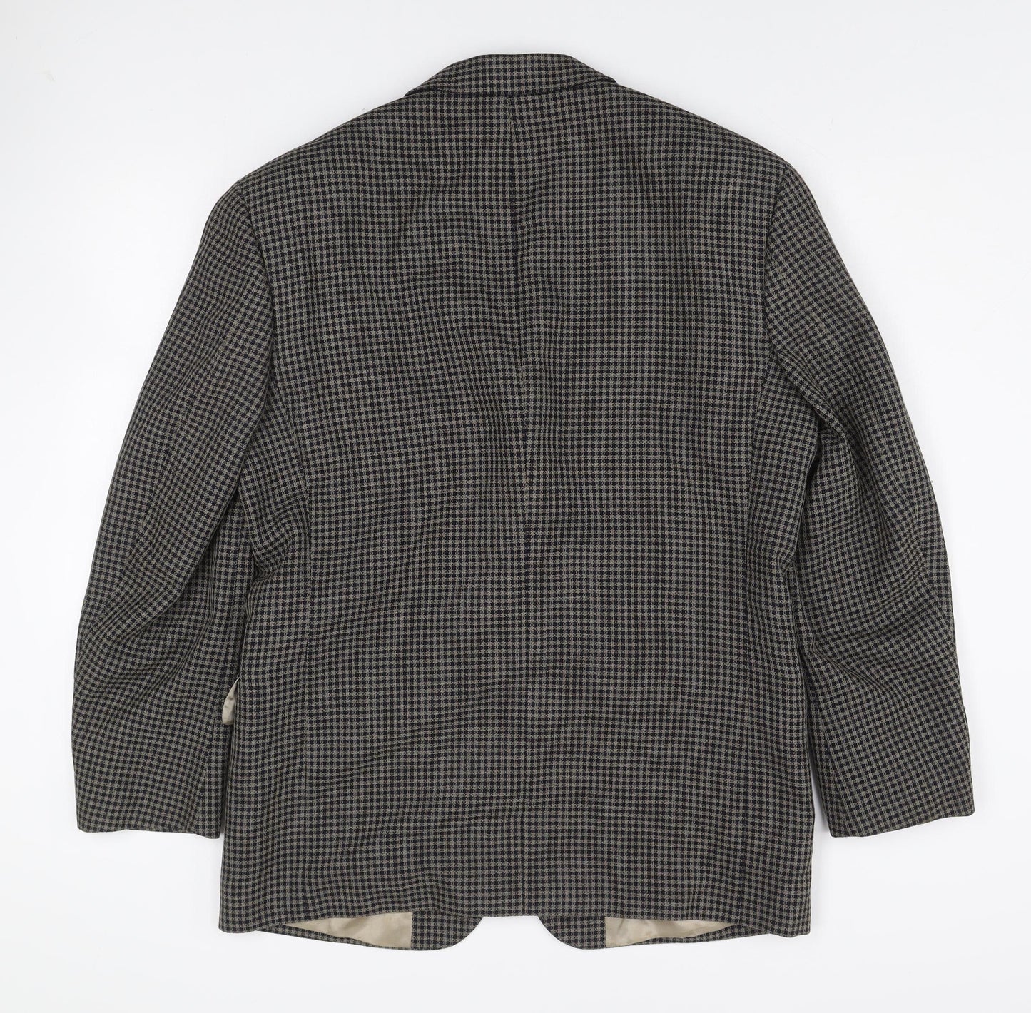 Daniel Grahame Men's Brown Check Wool Blend Blazer Jacket Size 40R