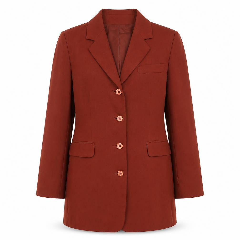 Modern Classics Women's Brown Size 12 Long Blazer Jacket