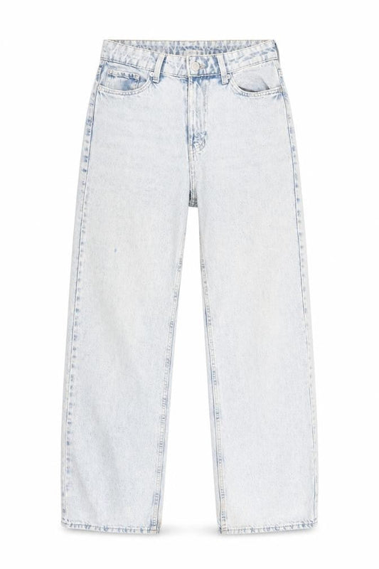 &Denim Women’s Blue High Waist Straight Jeans Size 8