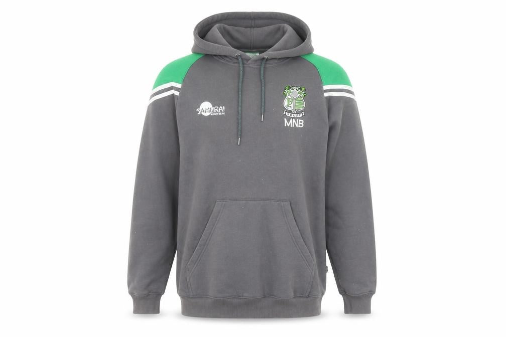 Samurai Sportswear Men's Grey Pullover Hoodie Size M Rugby Embroidered Logo