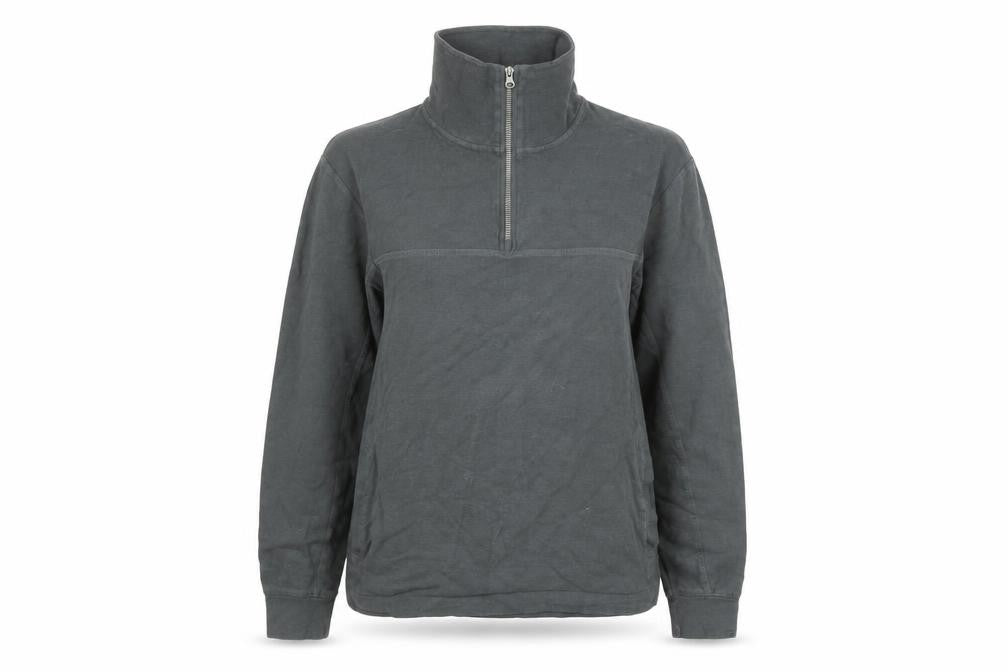 Zara Women’s Grey 1/2 Zip Pullover Sweatshirt Size S