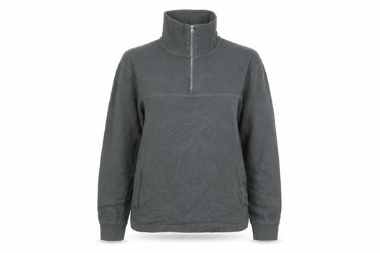 Zara Women’s Grey 1/2 Zip Pullover Sweatshirt Size S