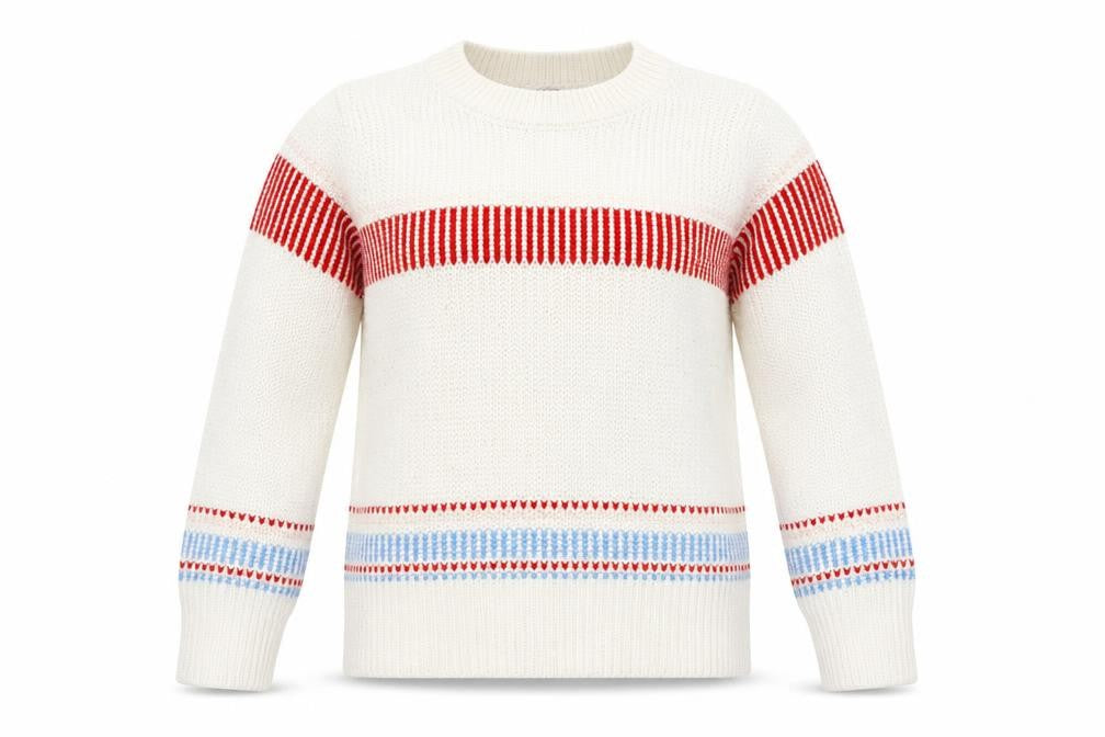 Dorothy Perkins Women’s Ivory Red Stripe Knit Jumper UK 12