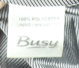 Busy Women's Black Pinstripe Single-Breasted Suit Jacket Size 12