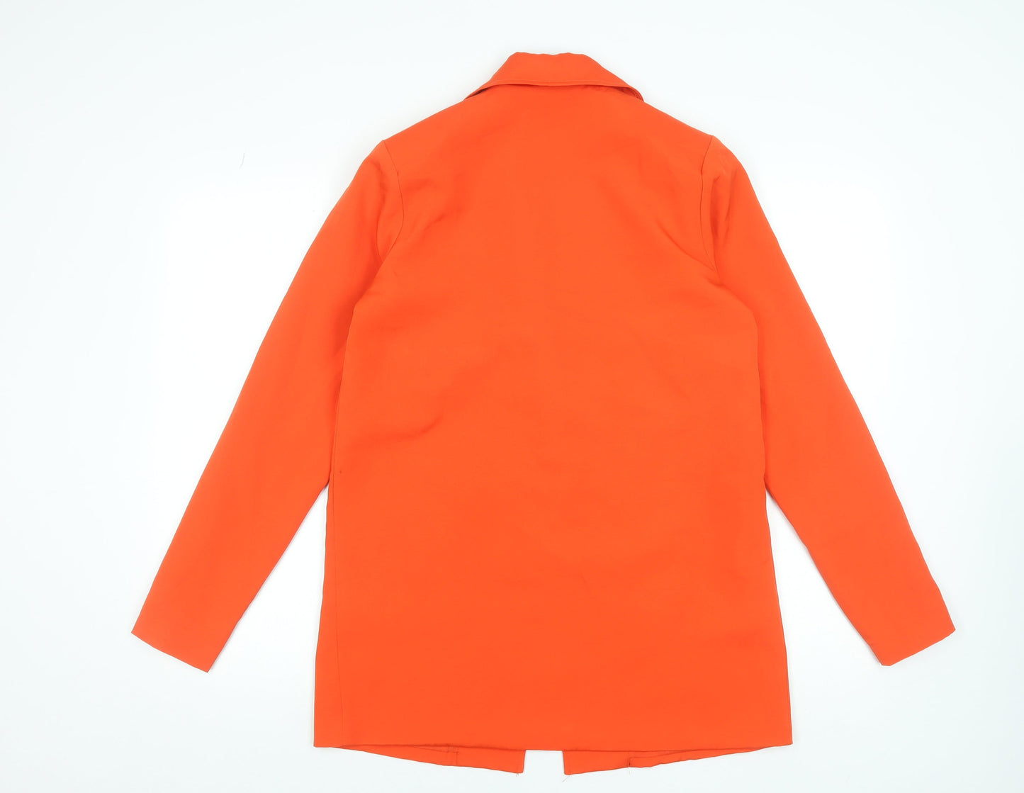 PrettyLittleThing Women’s Orange Blazer Jacket Size 8 Long Sleeve