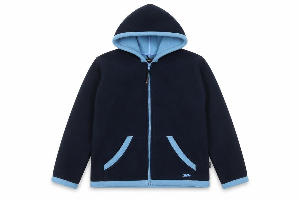 Trespass Men's Blue Fleece Hooded Full Zip Jacket Size M