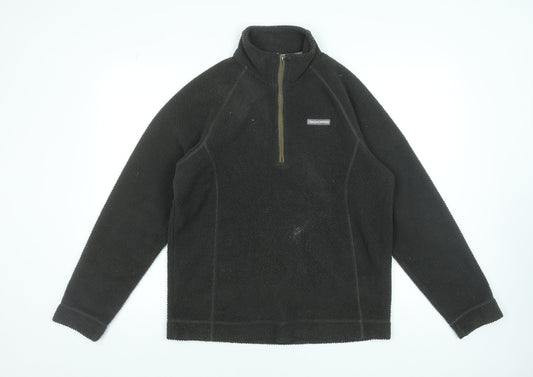 Craghoppers Men’s Black Fleece 1/4 Zip Outdoor Sweatshirt M