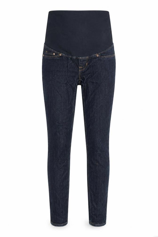H&M Women’s Blue Maternity High Rib Super Skinny Jeans Size 6