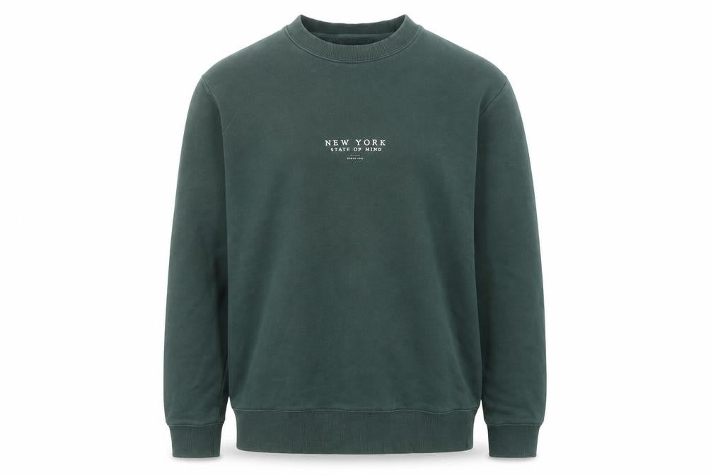 Cotton On Men’s Green New York Logo Pullover Sweatshirt L