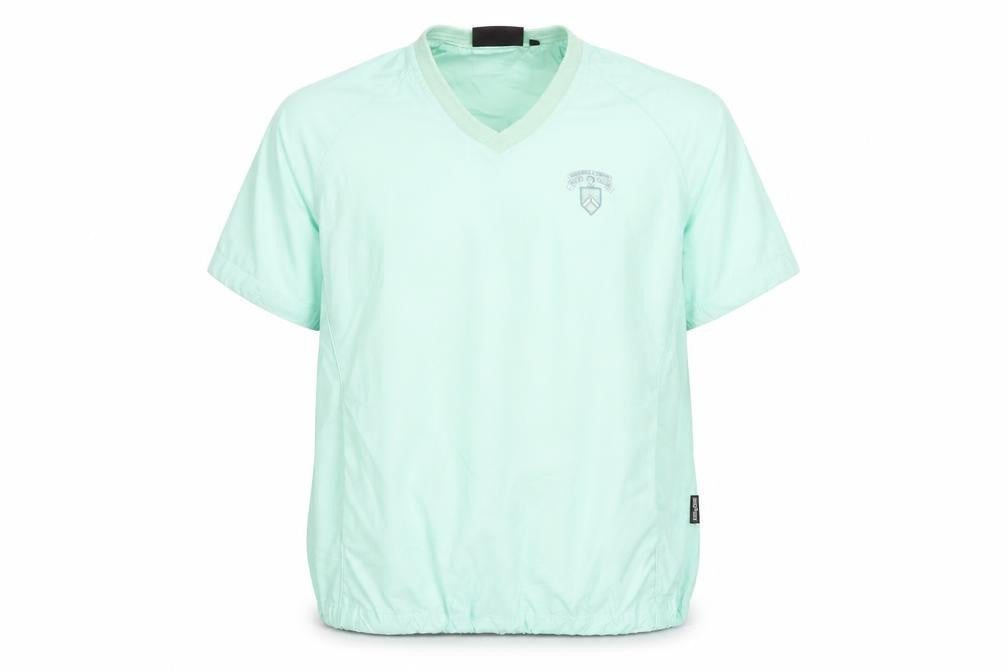 Glenmuir Mens Green Golf V-Neck Short Sleeve Pullover Top Size M